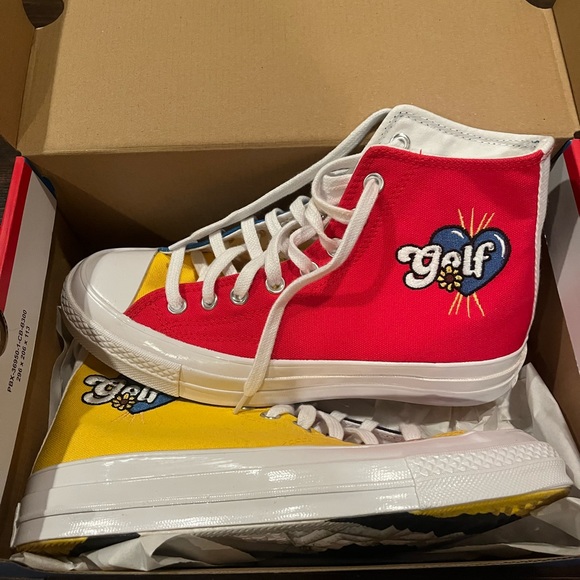 Worn Once Converse X Golf Wang Sneakers. - Picture 3 of 5